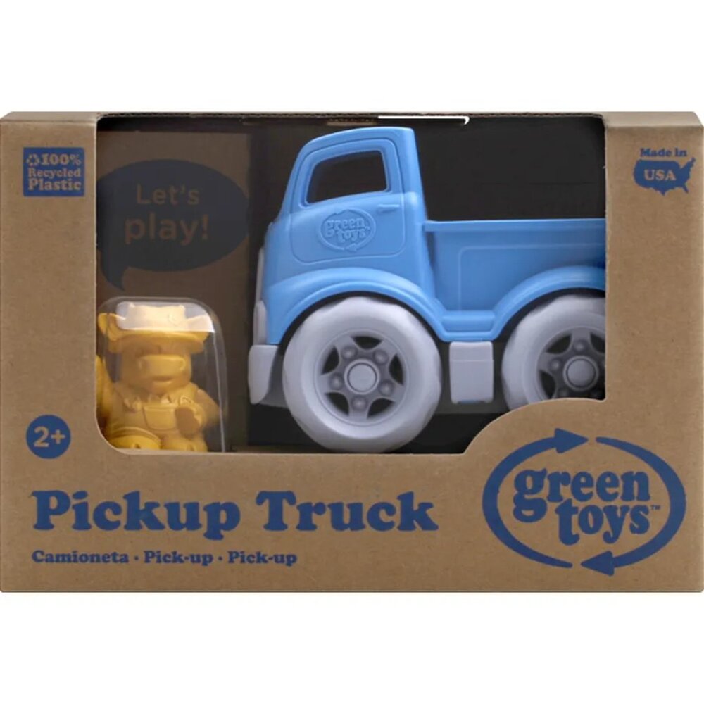 Green Toys Mini Pick-Up Truck Blue, Tough Recycled Plastic Made in USA